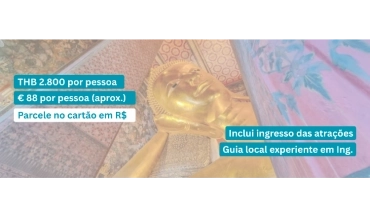 Passeio Walking Tour dos templos de Bangkok em inglês